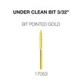Cre8tion Under Clean 3/32, Carbide Bit Pointed, Gold