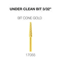 Cre8tion Under Clean 3/32, Carbide Bit Cone, Gold
