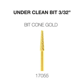 Cre8tion Under Clean 3/32, Carbide Bit Cone, Gold