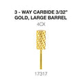 Cre8tion 3-Way Carbide Gold, Large Barrel C4X 3/32