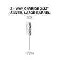 Cre8tion 3-Way Carbide Silver, Large Barrel C5X 3/32