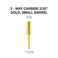 Cre8tion 3-Way Carbide Gold, Small Barrel C4X 3/32