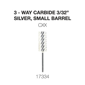 Cre8tion 3-Way Carbide Silver, Small Barrel CXX 3/32