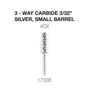 Cre8tion 3-Way Carbide Silver, Small Barrel C4X 3/32