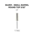 Cre8tion Carbide, Round Top Silver, Small, CF 3/32