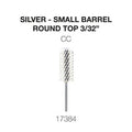 Cre8tion Carbide, Round Top Silver, Small, CC 3/32