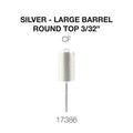 Cre8tion Carbide, Round Top Silver, Large, CF 3/32