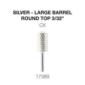 Cre8tion Carbide, Round Top Silver, Large, CX 3/32