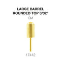 Cre8tion Carbide, Round Top Gold, Large Barrel, CM 3/32