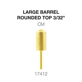 Cre8tion Carbide, Round Top Gold, Large Barrel, CM 3/32