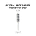 Cre8tion Carbide, Round Top Silver, Large Barrel, CXX 3/32