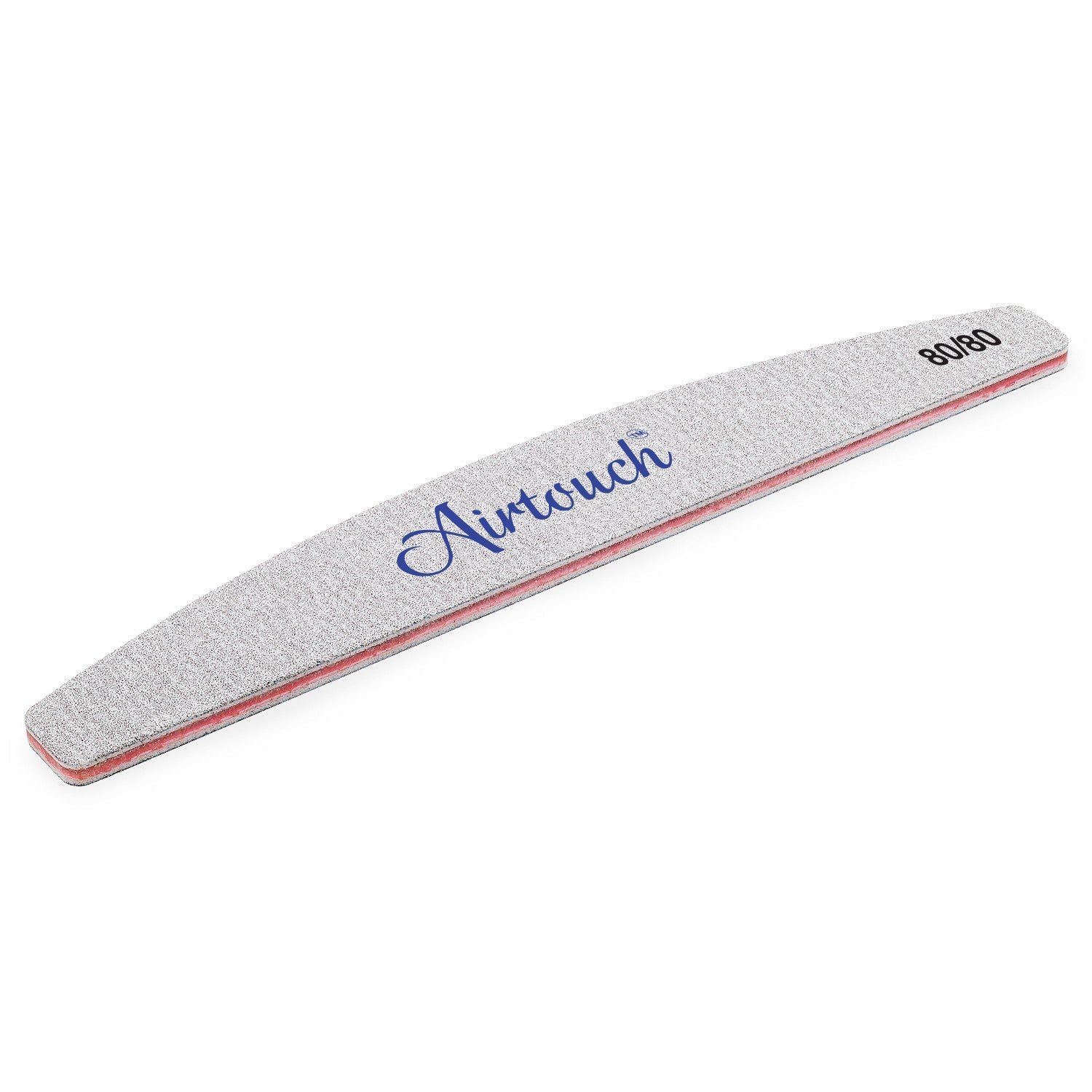 Airtouch Nail File Half Moon Zebra, Grit 80/80