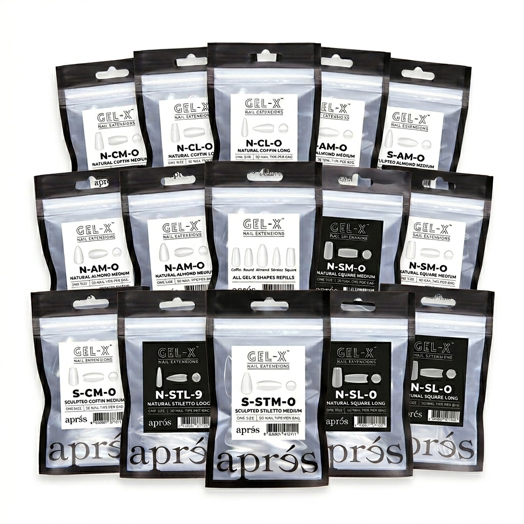 Apres Nail Tips Refill Bags (min 10 Bags/Size per order)