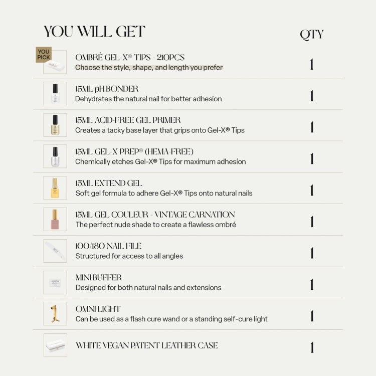 Apres Gel-X® Gel-X Ombre Extension  Kit