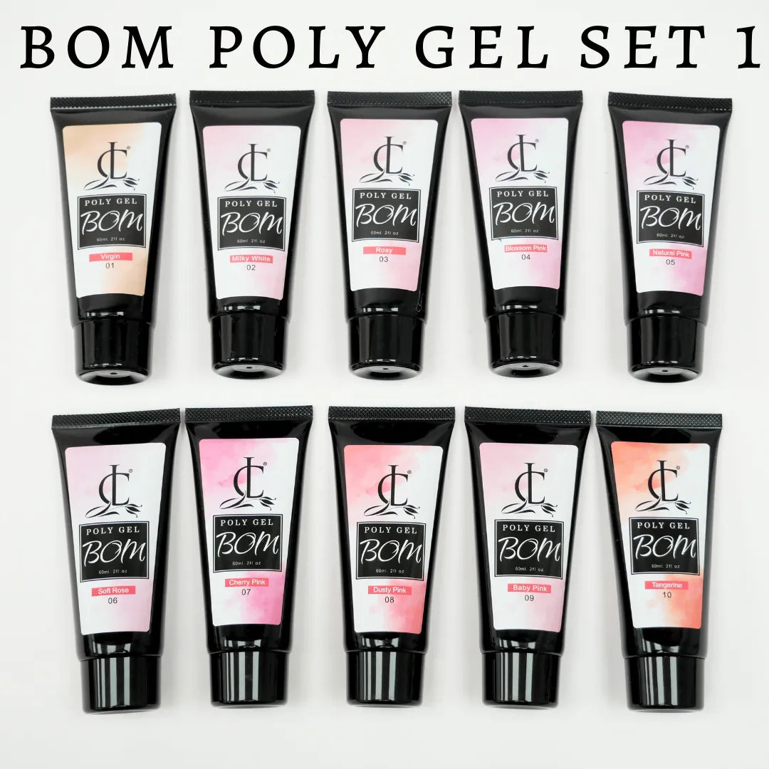 Cllam Bom Poly Gel Set 1 - 10 Colors