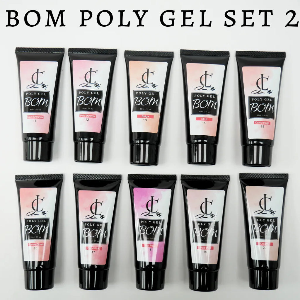 Cllam Bom Poly Gel Set - 1 Color, 60ml
