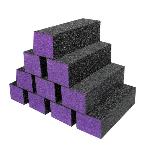 Cre8tion Premium Buffer 3-Way, Purple Black, Grit 60/100, 500 pcs/case