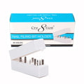 Cre8tion 30 Hole Nail Filing Bit Holder, White