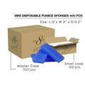 Cre8tion Foot Files - Disposable Mini Pumice Sponge, Dark Blue - Box (400pcs)
