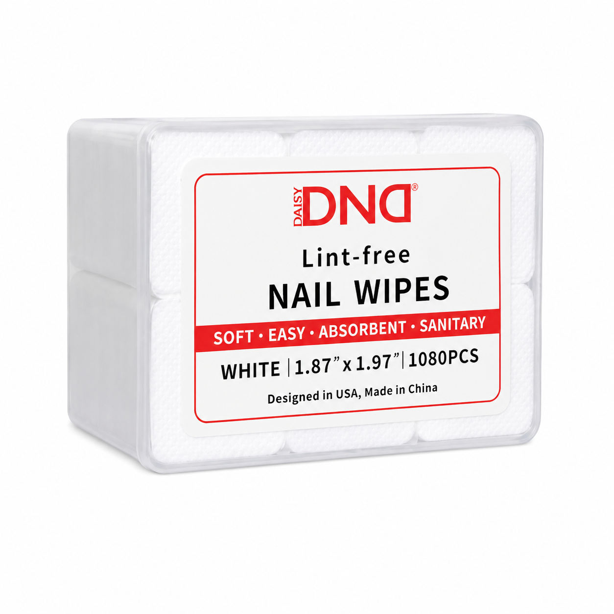 DND Free-Lint Nail Wipes (1080 pcs)