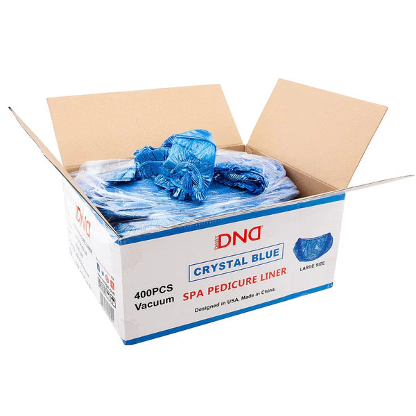 DND Pedicure Spa Liner BLUE or CLEAR 400pcs/case