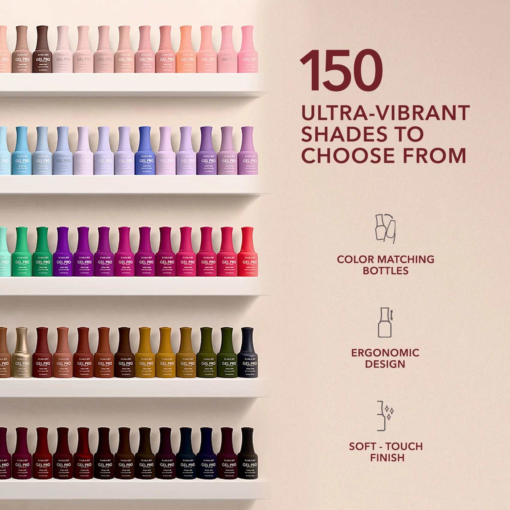 Kiara Sky Gel Pro 0.5oz (HEMA & TPO Free), 150 colors