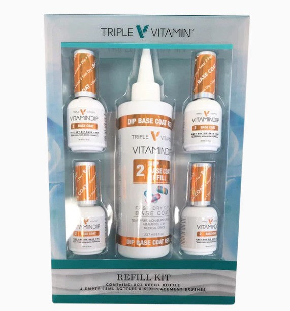 Triple Vitamin Refill Kit, 02, BASE COAT, 8oz