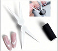 Magnet Y Shape Black Small Round